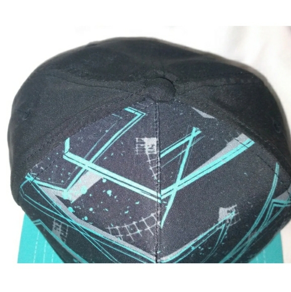 ESX Youth Adjustable Blue Teal Pro Gamer Snap Back Baseball Cap Hat - Picture 4 of 8